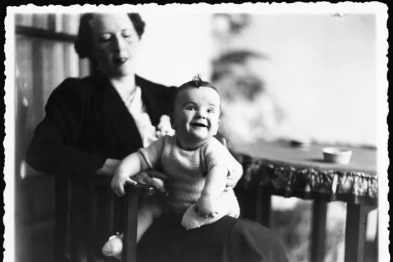 Francisco Pinto Balsemão com a mãe