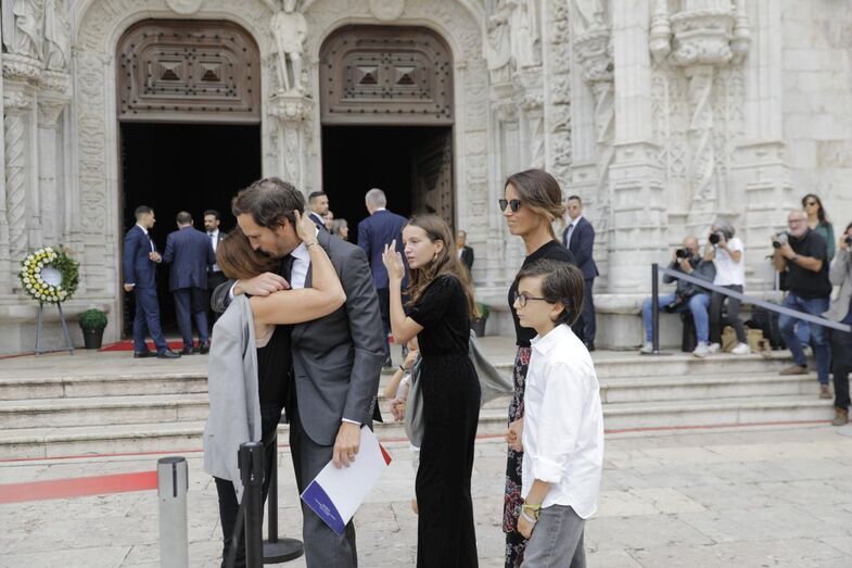 Último adeus a Francisco Pinto Balsemão no Mosteiro dos Jerónimos