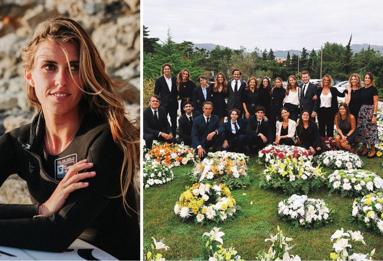 Família Balsemão reunida após funeral, com homenagem emotiva da neta Concha