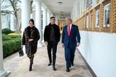 Cristiano Ronaldo com Trump e Georgina Rodriguez na Casa Branca