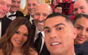 Cristiano Ronaldo com Elon Musk e Infantino na visita à Casa Branca