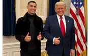A primeira fotografia de Cristiano Ronaldo e Donald Trump lado a lado na Casa Branca
