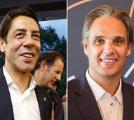 Rui Costa e Nuno Gomes, ex-colegas no Benfica, agora em lados opostos