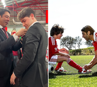 Rui Costa recebe apoio dos filhos em dia de eleições no Benfica