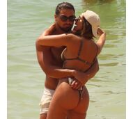 Liliana Filipa e Daniel Gregório na praia 