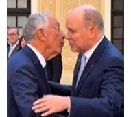 Marcelo Rebelo de Sousa, princesa Charléne, príncipe Alberto