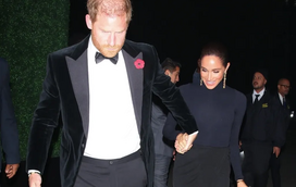 "Exibido em Hollywood". Meghan 'arrasta' Harry para festa em mansão de Jeff Bezos e ele não esconde o enfado