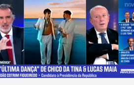 João Cotrim de Figueiredo a "gingar" com Pedro Santana Lopes num estúdio de televisão? Temos!