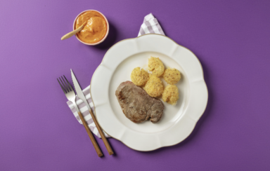 Bife do lombo com batatas e molho: receita fácil da Mercadona