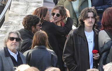 Cerimónia fúnebre de Almeno Gonçalves na igreja de Miraflores