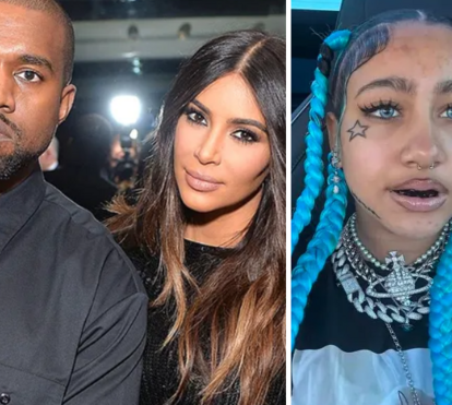 Kanye West furioso com Kim Kardashian depois da filha de 12 anos surgir com tatuagens na cara