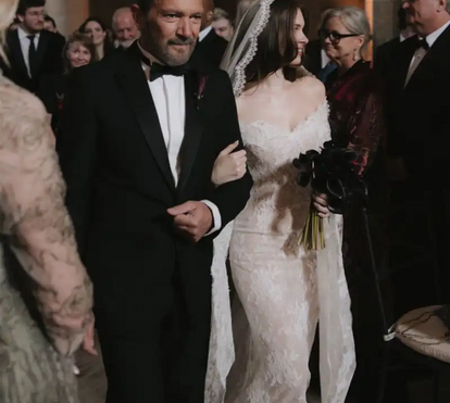 Entre connosco no casamento de Stella del Carmen, filha de Antonio Banderas