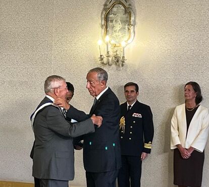 Padre Vítor Melícias agraciado pelo Presidente da República, Marcelo Rebelo de Sousa