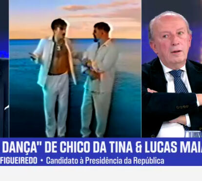 João Cotrim de Figueiredo a 'gingar' com Pedro Santana Lopes num estúdio de televisão? Temos!