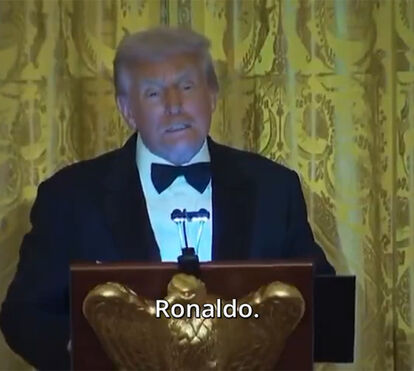 'O meu filho é fã de Cristiano Ronaldo e agora respeita um pouco mais o pai...' assume Trump sobre Barron