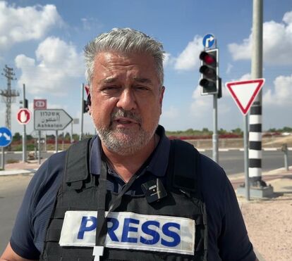 Alfredo Leite do 'Correio da Manhã' é o primeiro jornalista português na Faixa de Gaza