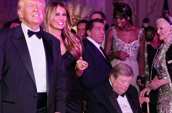 Maria Borges na Passagem de Ano na Casa Branca com Donald Trump e Melania Trump