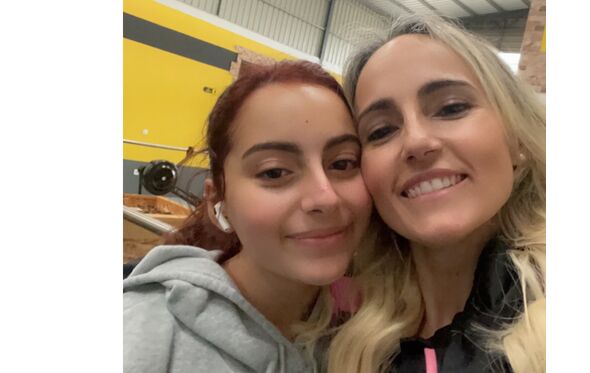 Cristiana Gaspar com a filha, Carolina Torres, ou Noori