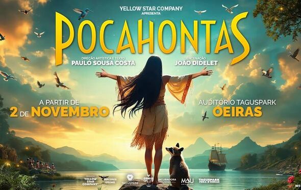 Peça "Pocahontas" em cena no Auditório Taguspark, em Oeiras, a partir de 2 de novembro.
