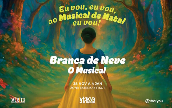 Musical "Branca de Neve" de 28 de novembro a 4 de janeiro na Nova Arcada