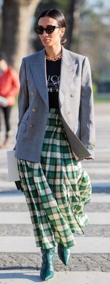 Must-have desta temporada: saias de quadrados ou 'tartan'