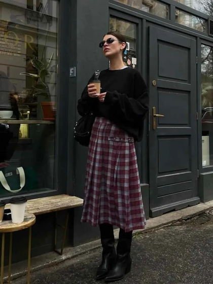 Must-have desta temporada: saias de quadrados ou 'tartan'