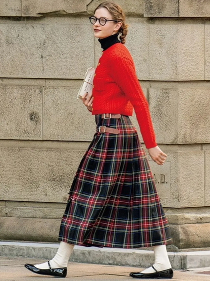 Must-have desta temporada: saias de quadrados ou 'tartan'
