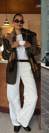 Calças brancas no inverno? Para usar e abusar