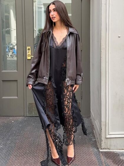 Se é para gastar dinheiro então invista na peça-estrela da temporada: o blusão de pele castanha