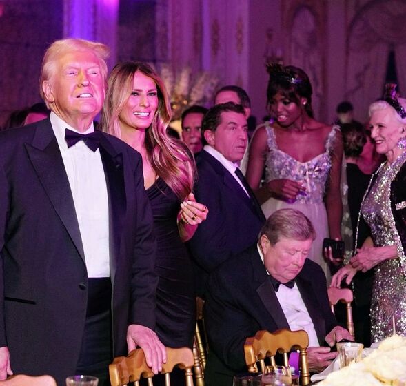 Maria Borges na Passagem de Ano na Casa Branca com Donald Trump e Melania Trump