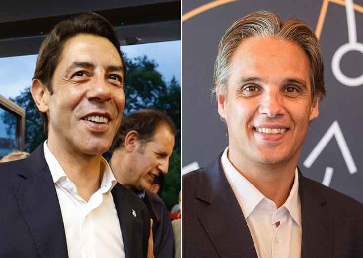 Rui Costa e Nuno Gomes, ex-colegas no Benfica, agora em lados opostos
