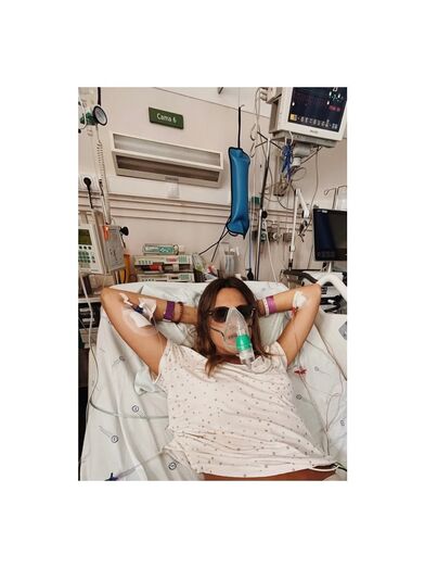 Marta D'Orey partilha registos no hospital