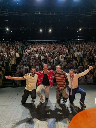 Diogo Valsassina, Pedro Teixeira, Jorge Mourato e Manuel Marques no 'Sexo e a Idade'