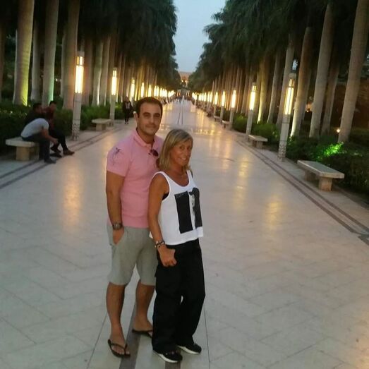  Zulmira Ferreira com o filho, Eddie Ferrer