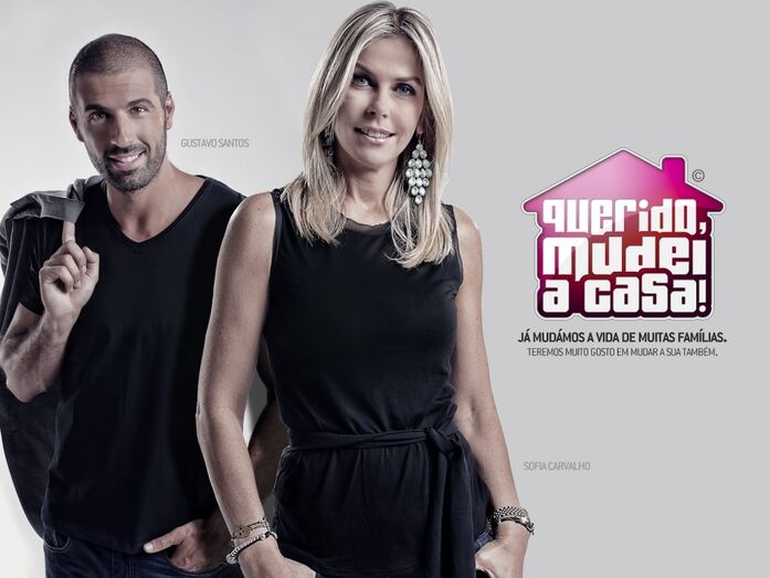 Gustavo Santos e Sofia Carvalho no 'Querido, Mudei a Casa'