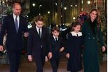 Imagem de união e elegância! William, Kate e os três filhos brilham na Abadia de Westminster