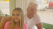 Sérgio Rossi e a filha Yara numa fotografia antiga
