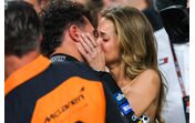 Margarida Corceiro e Lando Norris celebram na Fórmula 1 em Abu Dhabi