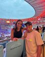 Thiago Silva e esposa no Maracanã, Rio de Janeiro