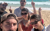 Beatriz Barosa, José Condessa e Luisinha Oliveira em Cabo Verde