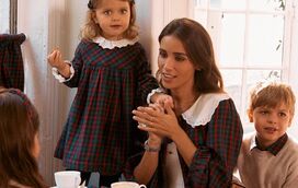 Crianças preparadas para a festa! As roupas mais bonitas para celebrarem a quadra em família