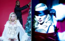 Vendas nos olhos e cinto de ligas! O Natal sensual de Madonna, ao lado do namorado 38 anos mais novo
