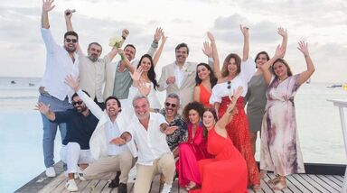 Roberto Pereira e Eva Jesus Gonçalves casam em Cabo Verde na presença de muitos famosos