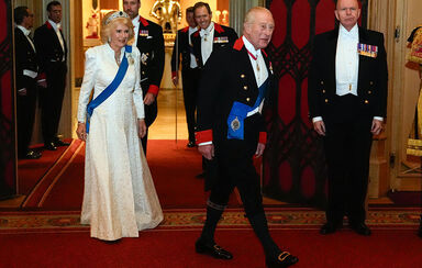 Rei Carlos III e rainha Camilla no Castelo de Windsor