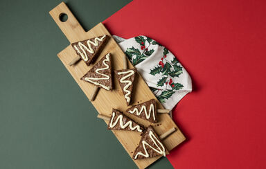 Árvores de Natal de chocolate alegram a ceia