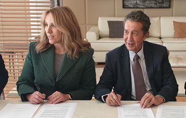 Paula Amorim e Claude Berda