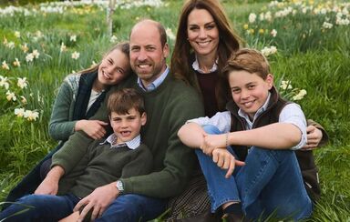 O postal de Natal de William e Kate