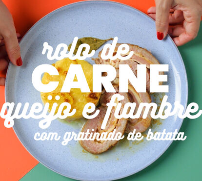 Irresistível! O rolo de carne com fiambre que é uma tentação gastronómica