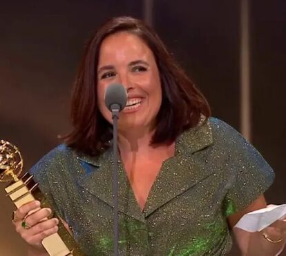 O vestido emprestado que Joana Marques não devolveu depois dos Globos de Ouro