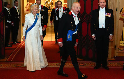 Rei Carlos III e rainha Camilla no Castelo de Windsor